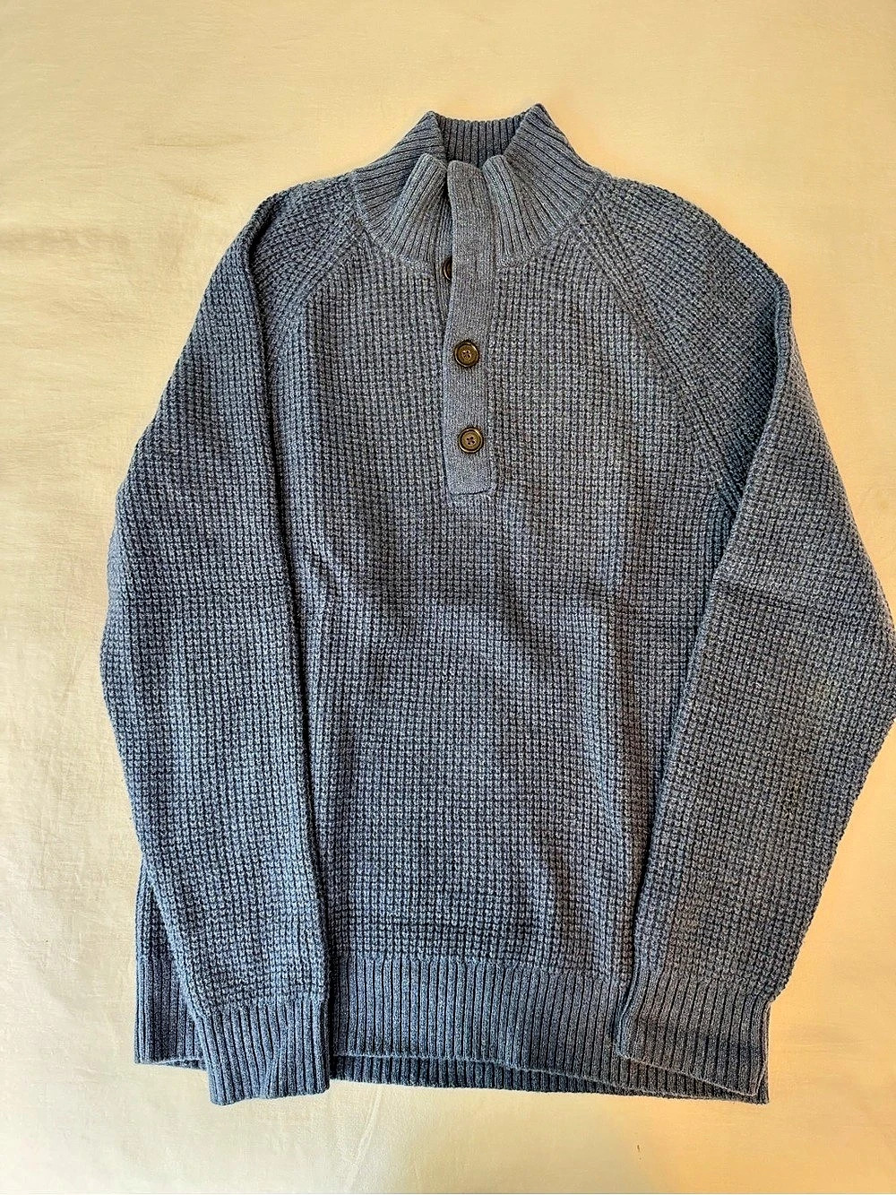 Banana Republic Italian Yarn Recycled Wool-Blend Mock-Neck Sweater Medium